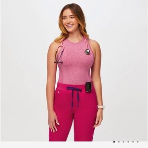 Figs Ultra Rose Salta Performance Underscrub Tank (Medium)